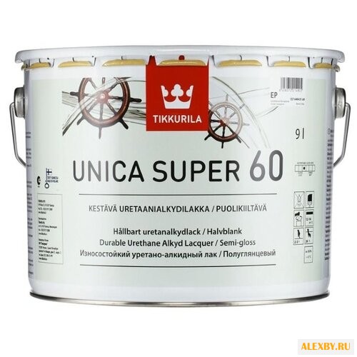 Лак Tikkurila Unica Super 60 9 л