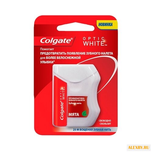 Colgate зубная нить Optic White