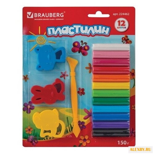Пластилин BRAUBERG 12 цветов 3
