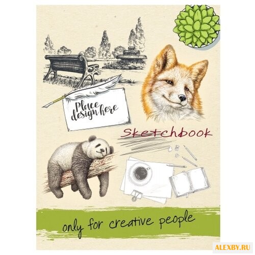 Скетчбук Проф-Пресс Панда и