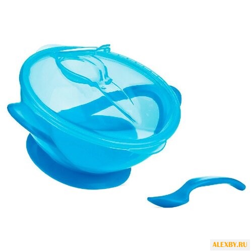 Тарелка Nuby с ложкой 67699