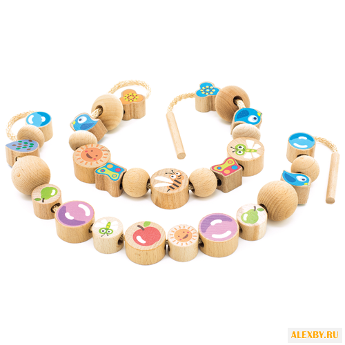 Шнуровка Игрушки из дерева