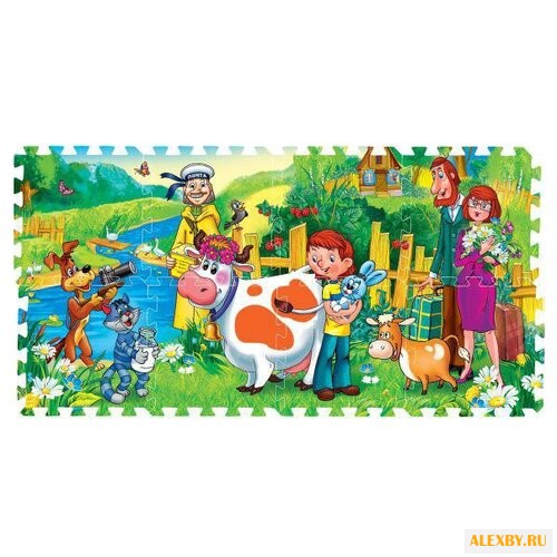 Коврик-пазл Играем вместе Трое