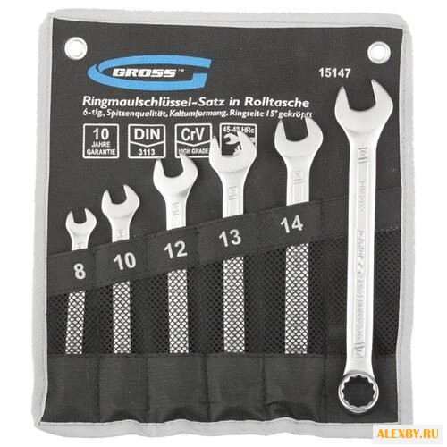 Набор гаечных ключей Gross 15147