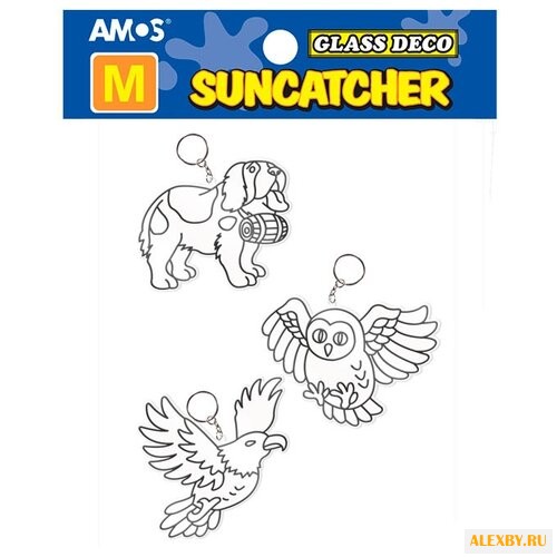 Витраж AMOS Брелоки собака сова