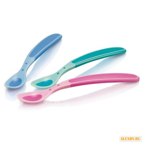 Набор ложек Nuby Hot Safe 3 штуки