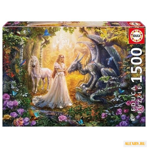 Пазл Educa Дракон принцесса и