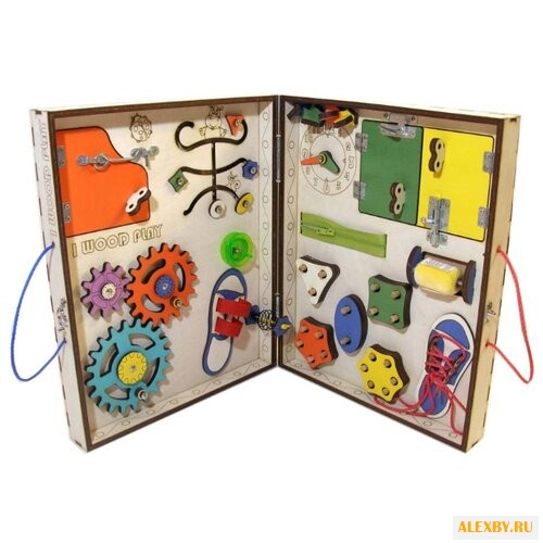 Бизиборд IWOODPLAY 68х42 см без