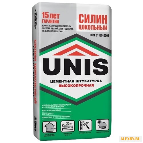 Штукатурка Unis Силин Цокольный