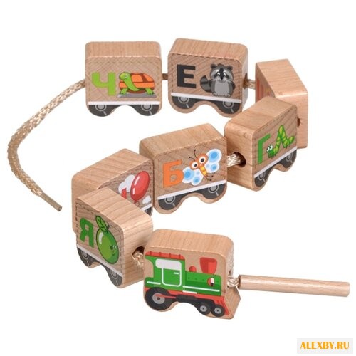 Шнуровка Игрушки из дерева
