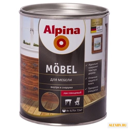 Лак Alpina Mobel глянцевый