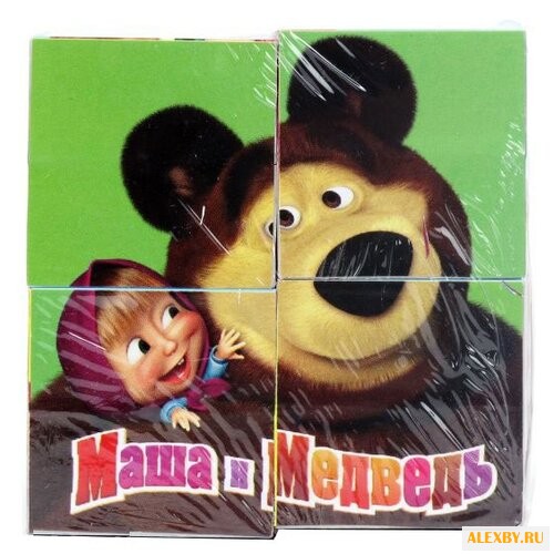 Кубики-пазлы Играем вместе Маша