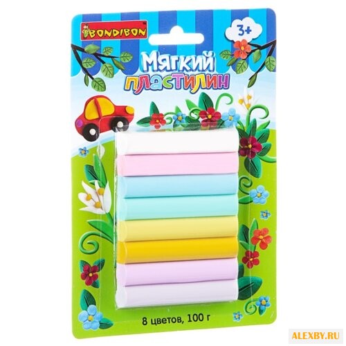 Пластилин BONDIBON 8 цветов 100