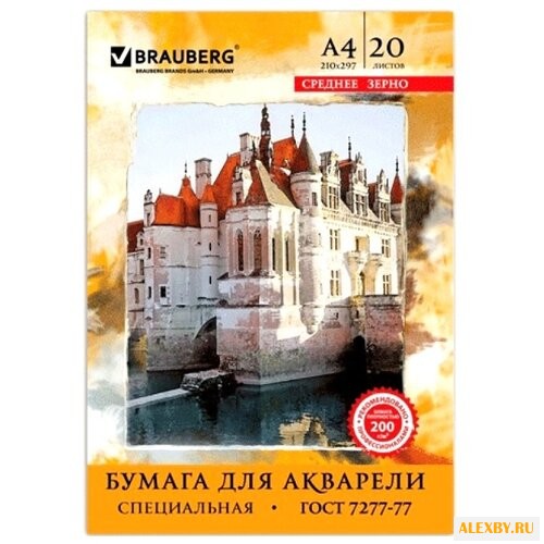 Папка для акварели BRAUBERG