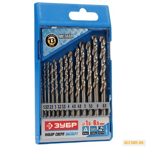 Набор сверл ЗУБР МЕТ-Ш