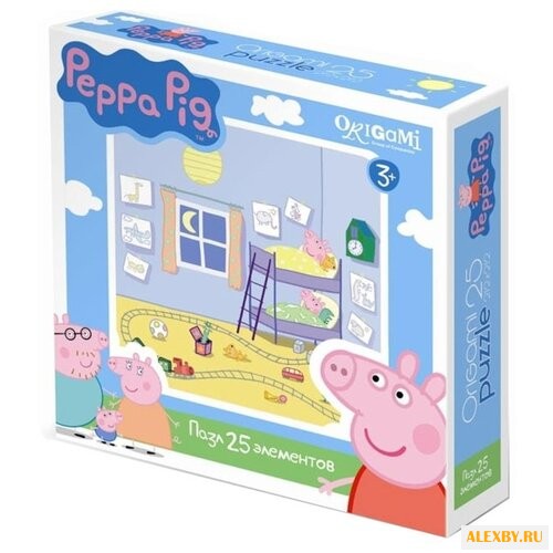 Пазл Origami Peppa Pig Спальня