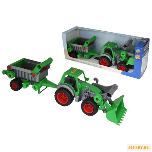 Погрузчик Wader с полуприцепом