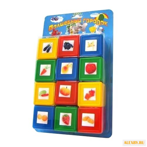 Кубики Волшебный городок Сад и