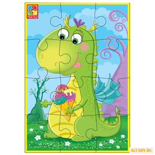 Пазл Vladi Toys Диномир -