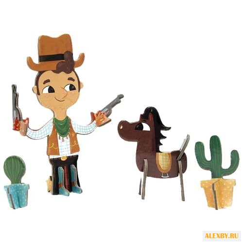 Набор пазлов Krooom 3D Ковбой