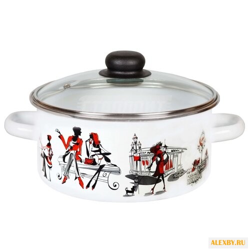 Кастрюля СтальЭмаль 1RB241S 5 л