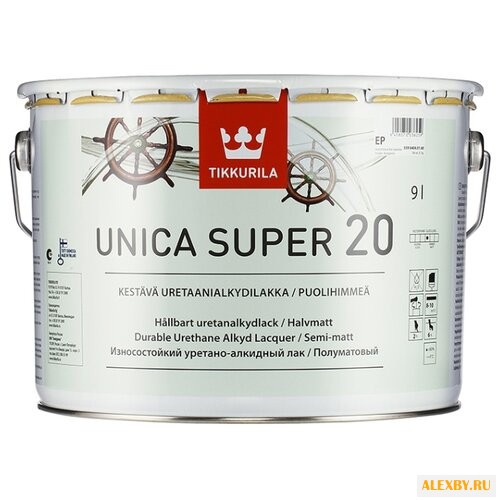 Лак Tikkurila Unica Super 20 9 л