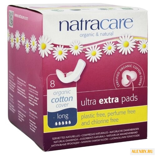 Natracare прокладки Long Ultra