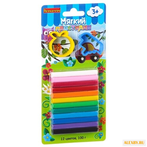 Пластилин BONDIBON 12 цветов с