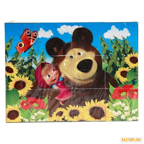 Кубики-пазлы Играем вместе Маша