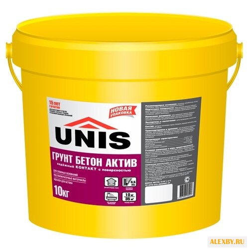 Грунтовка Unis Бетон Актив 10 кг