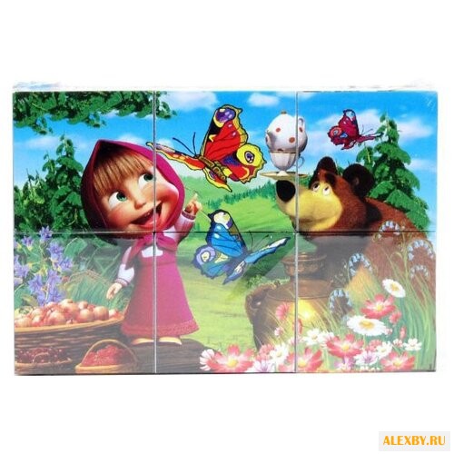 Кубики-пазлы Играем вместе Маша