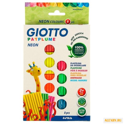 Пластилин GIOTTO Patplume Neon
