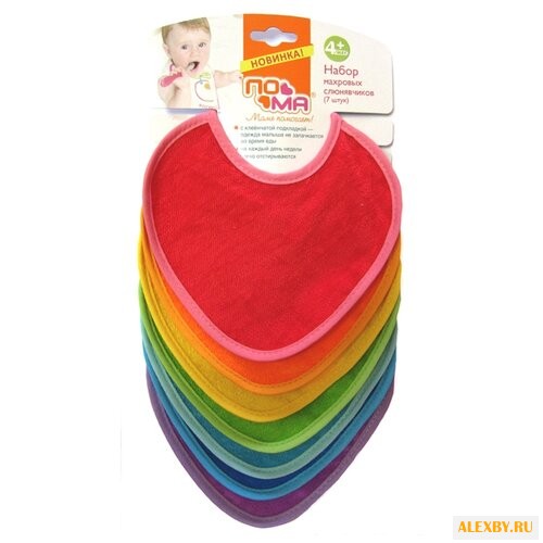 Пома Набор махровых слюнявчиков