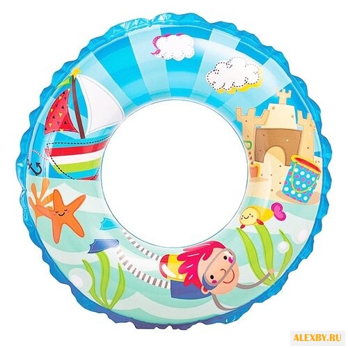Надувной круг Intex Прозрачное