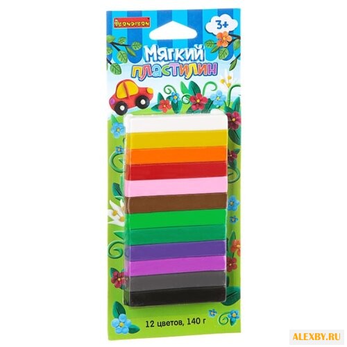 Пластилин BONDIBON 12 цветов