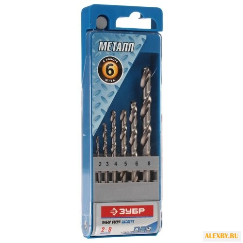 Набор сверл ЗУБР МЕТ-Ш