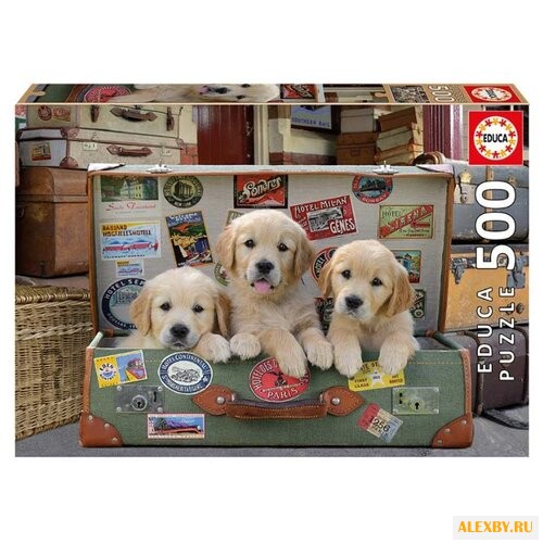 Пазл Educa Щенки в багаже