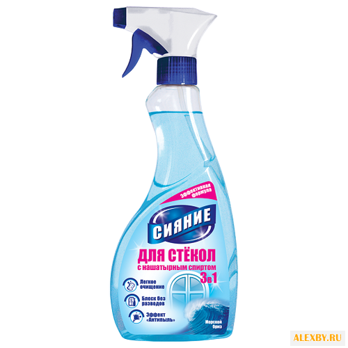 Спрей Сияние для стекол 3 в 1