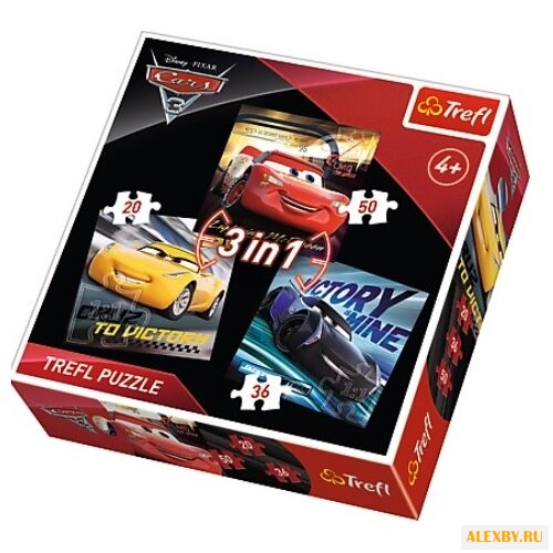 Набор пазлов Trefl Тачки 3 34820