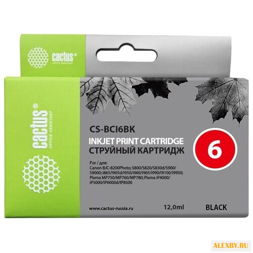 Картридж cactus CS-BCI6BK