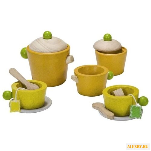 Набор продуктов с посудой