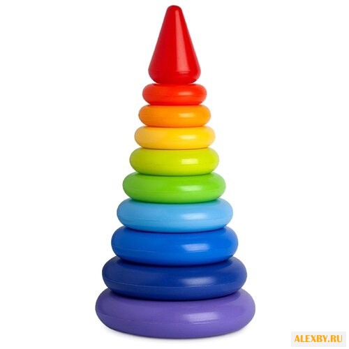 Пирамидка Росигрушка Радуга 9221