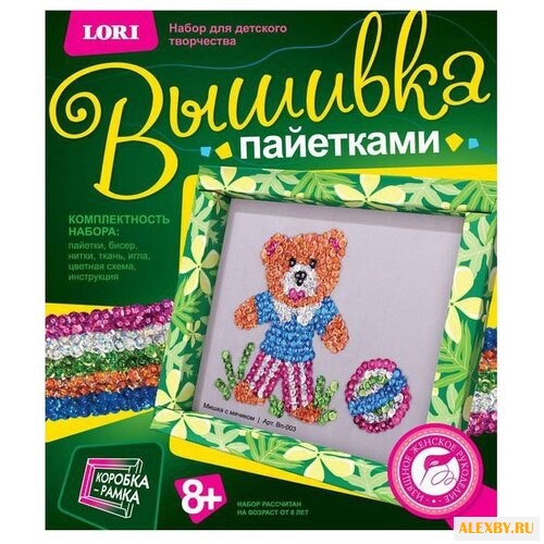 LORI Картина из пайеток Мишка с