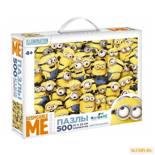 Пазл Origami Minions Желтое