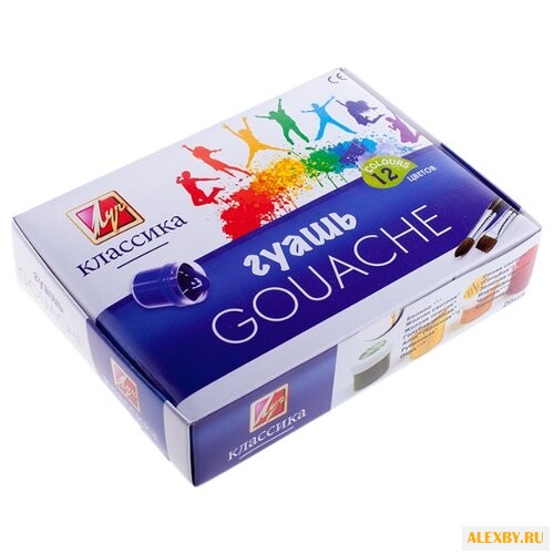 Луч Гуашь Классика 12 цветов х