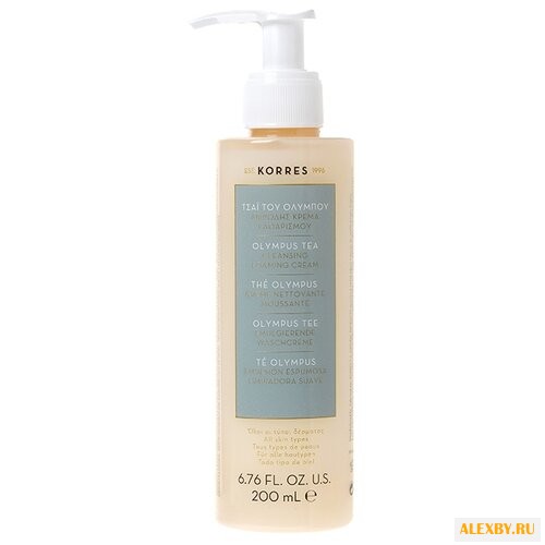 KORRES крем очищающий пенящийся