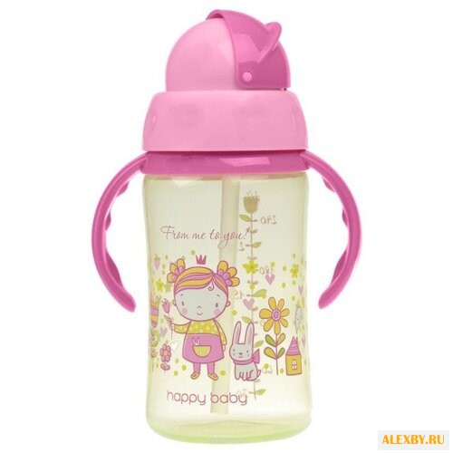 Поильник с трубочкой Happy Baby
