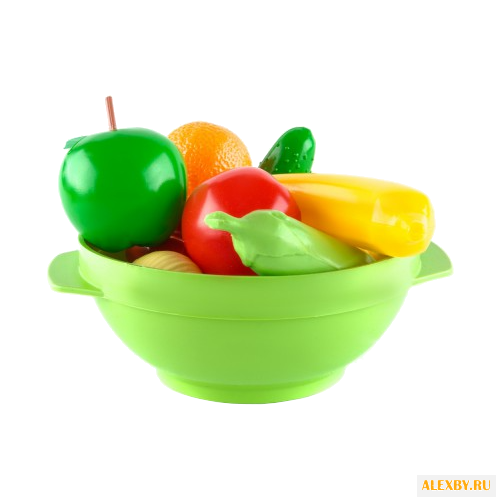 Набор продуктов с посудой