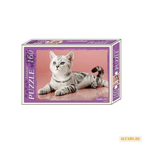 Пазл Рыжий кот Animal Серый