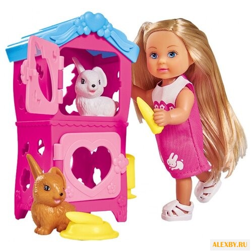 Кукла Simba Еви с кроликами 12